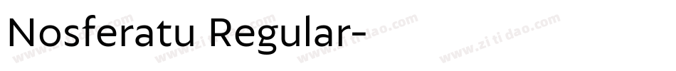 Nosferatu Regular字体转换